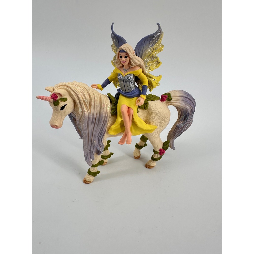 Schleich Fairy Surah on Unicorn Toy Figurine Fantasy Mythical Creature magnet‎